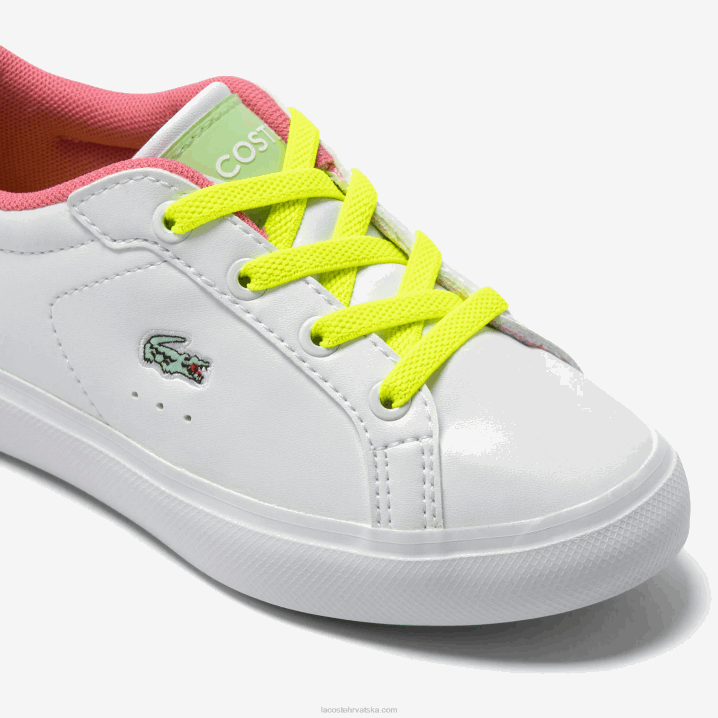 bijelo/zeleno 082 6H4B2931 dojenčad Lacoste powercourt sintetičke pop tenisice u boji