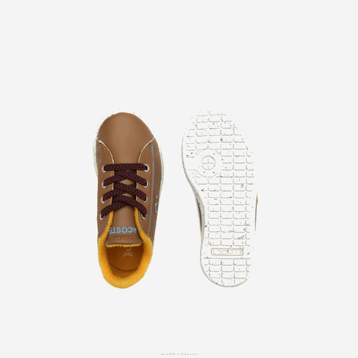 smeđa svijetloplava 2g7 6H4B2993 dojenčad Lacoste carnaby zimske sintetičke cipele za van