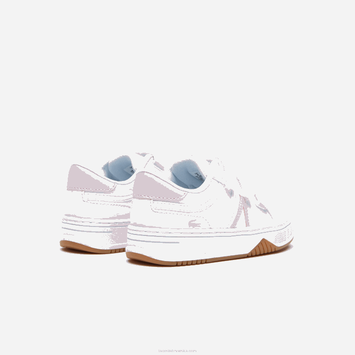 bijela i ružičasta b53 6H4B2977 dojenčad Lacoste l001 sintetičke tenisice