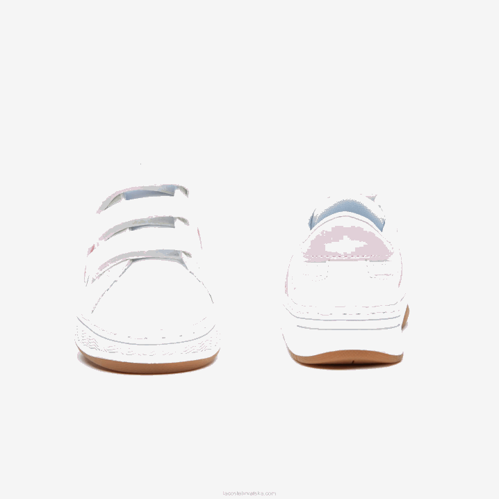 bijela i ružičasta b53 6H4B2977 dojenčad Lacoste l001 sintetičke tenisice