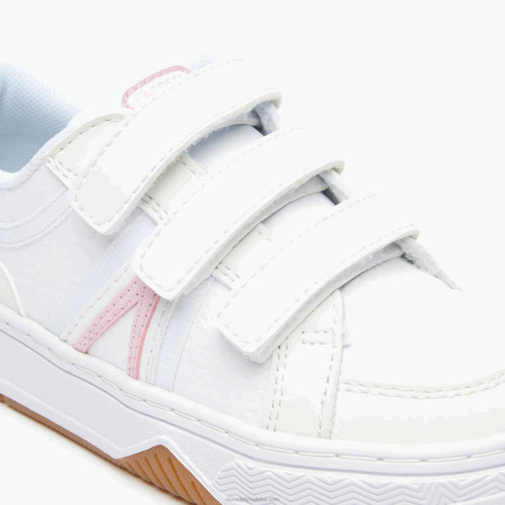 bijela i ružičasta b53 6H4B2977 dojenčad Lacoste l001 sintetičke tenisice