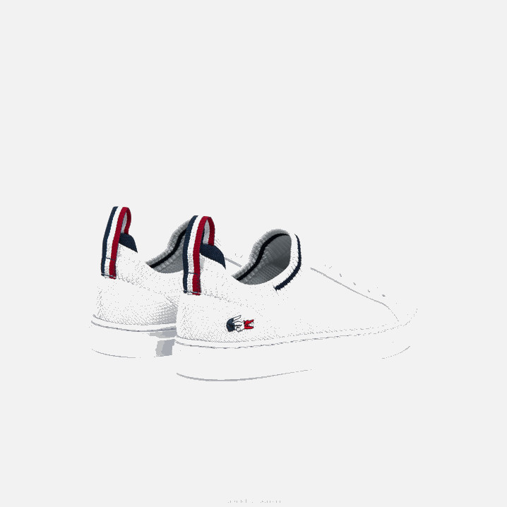 bijela/mornarska i crvena 407 6H4B3304 djeca Lacoste la piquee tekstilne trobojne tenisice