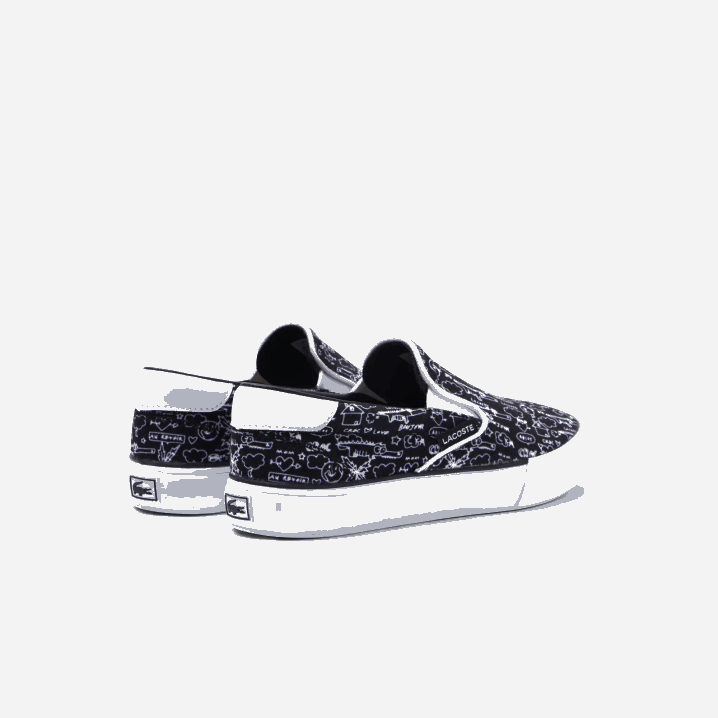 crno-bijelo 312 6H4B3234 djeca Lacoste jump serve tekstilni slip on