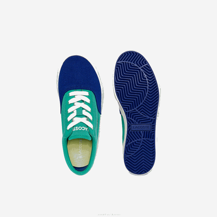 plavo zelena bg3 6H4B3264 djeca Lacoste jump serve čipkaste platnene tenisice