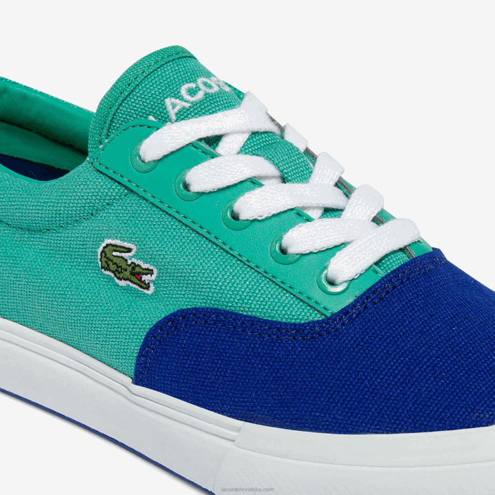 plavo zelena bg3 6H4B3264 djeca Lacoste jump serve čipkaste platnene tenisice