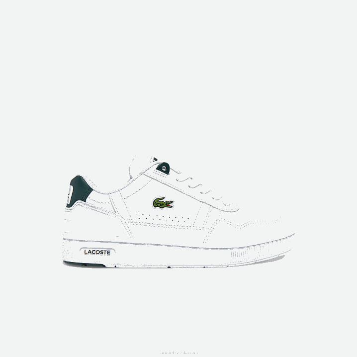 bijela i tamno zelena 1r5 6H4B3115 djeca Lacoste t-clip sintetičke tenisice