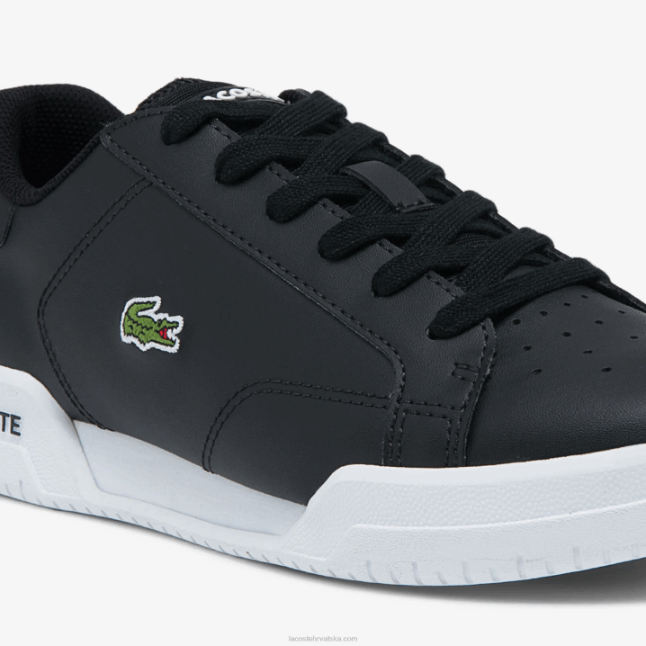 crno-bijelo 312 6H4B3319 juniori Lacoste twin serve sintetičke tenisice