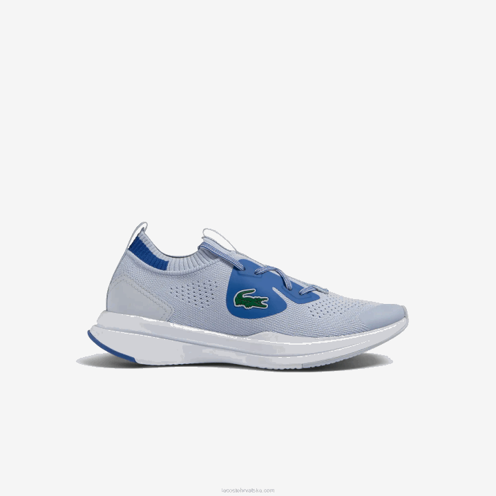 svijetloplava 52c 6H4B3312 juniori Lacoste run spin pletene tekstilne tenisice