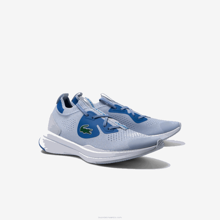 svijetloplava 52c 6H4B3312 juniori Lacoste run spin pletene tekstilne tenisice