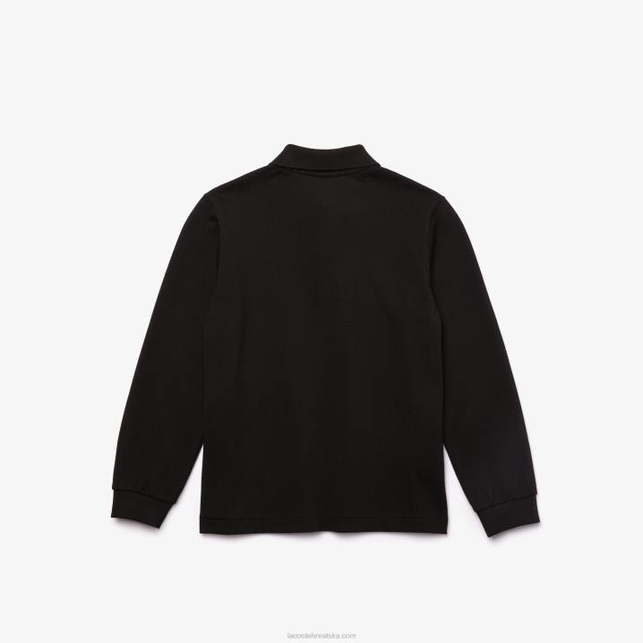 crna 031 6H4B2945 djeca Lacoste regular fit petit pique polo