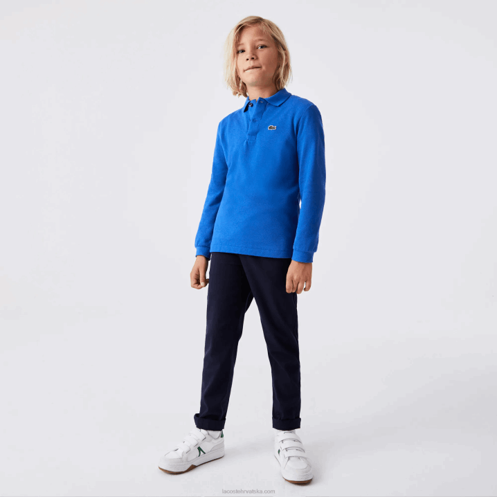 plavi k1q 6H4B2943 djeca Lacoste regular fit petit pique polo