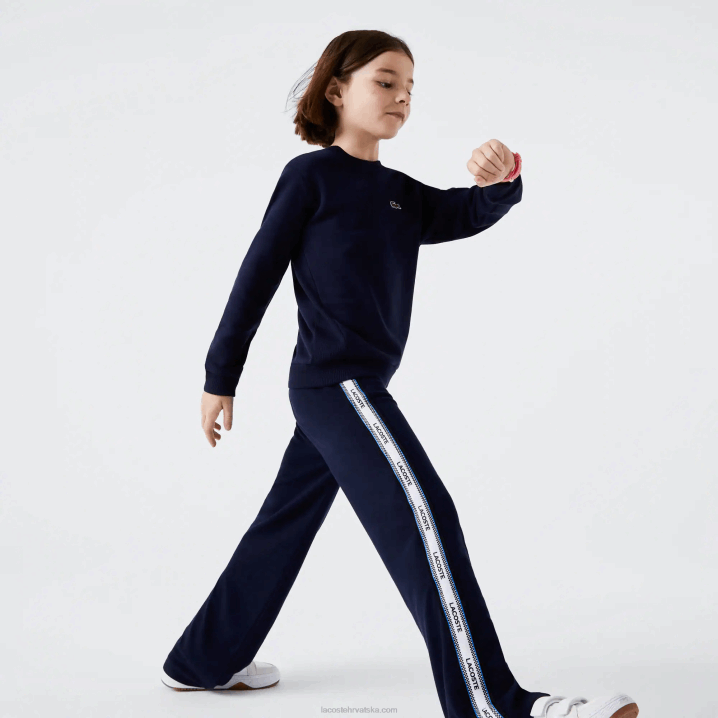 tamnoplava 166 6H4B2973 djeca Lacoste majica od pamučnog flisa