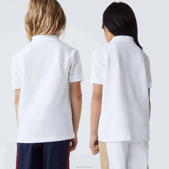 bijela 001 6H4B3000 djeca Lacoste regular fit petit pique polo