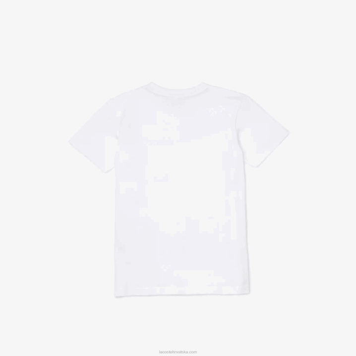 bijela 001 6H4B3129 djeca Lacoste pamučna majica s v-izrezom