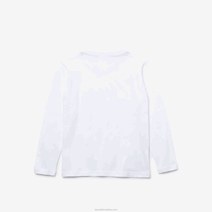 bijela 001 6H4B3140 djeca Lacoste majica kratkih rukava s okruglim izrezom