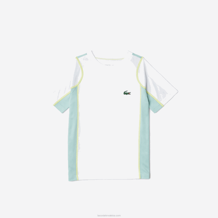 bijela svijetlo zelena žuta awc 6H4B3008 dječaci Lacoste teniska colorblock pique majica