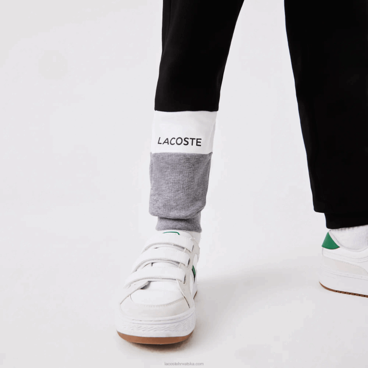crna bijela siva chine nua 6H4B3214 djeca Lacoste brendirane trenirke