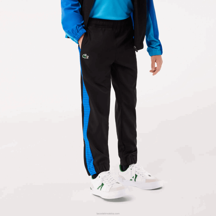 crno plavo žuto ayf 6H4B3047 dječaci Lacoste set za trčanje u boji u boji za tenis