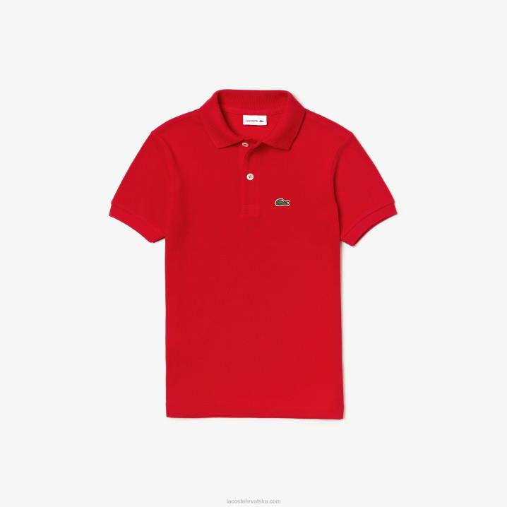 crvena 240 6H4B3135 djeca Lacoste regular fit petit pique polo