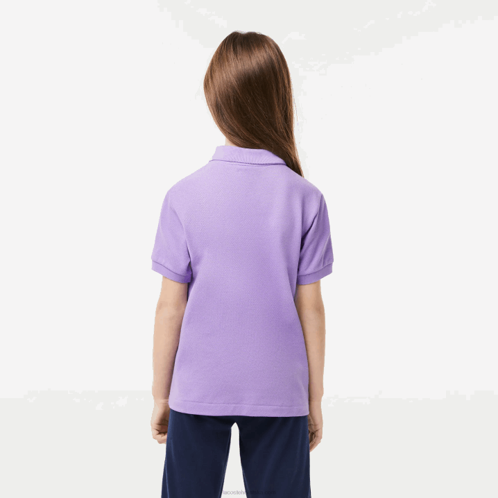 ljubičasta gfu 6H4B3181 djeca Lacoste regular fit petit pique polo