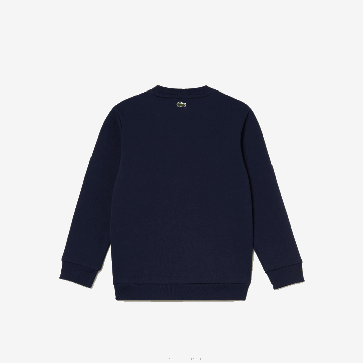 mornarsko plava bijela 525 6H4B3055 djeca Lacoste trenirka s kontrastnim brendom colorblock