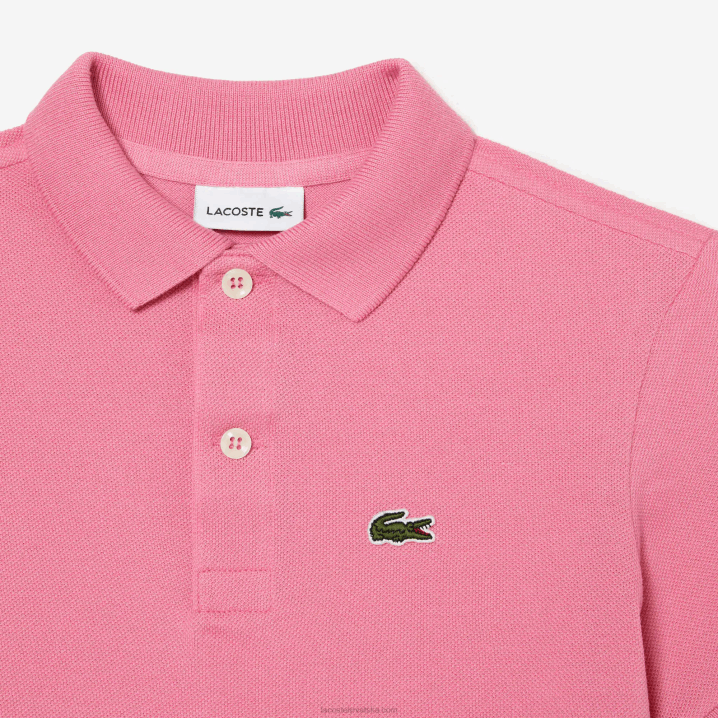 ružičasta 2r3 6H4B3024 djeca Lacoste regular fit petit pique polo