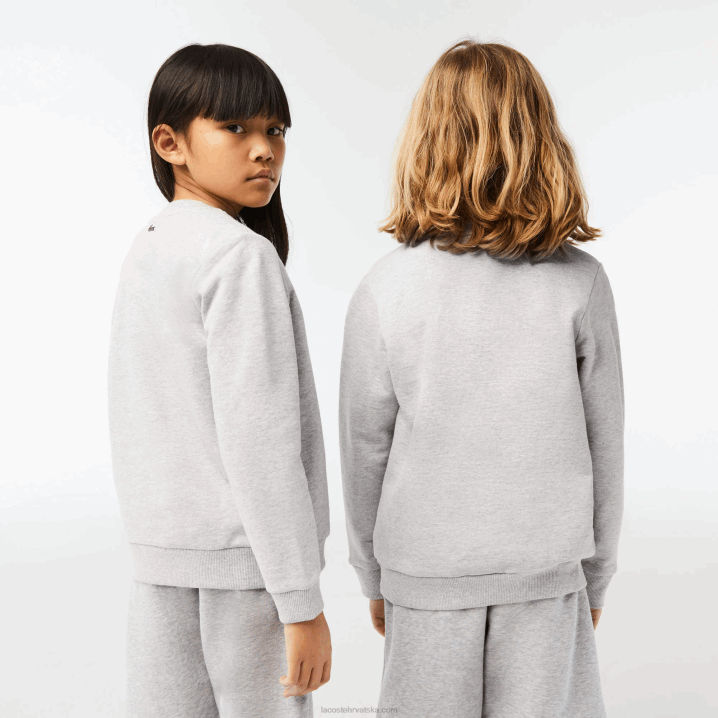 siva chine bijela bg3 6H4B3058 djeca Lacoste trenirka s kontrastnim brendom colorblock