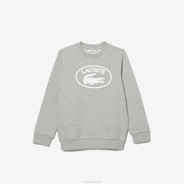 siva chine bijela bg3 6H4B3058 djeca Lacoste trenirka s kontrastnim brendom colorblock
