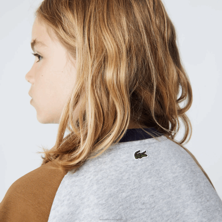 siva chine smeđa tamnoplava ne1 6H4B3195 dječaci Lacoste brendirani color-block trenirka