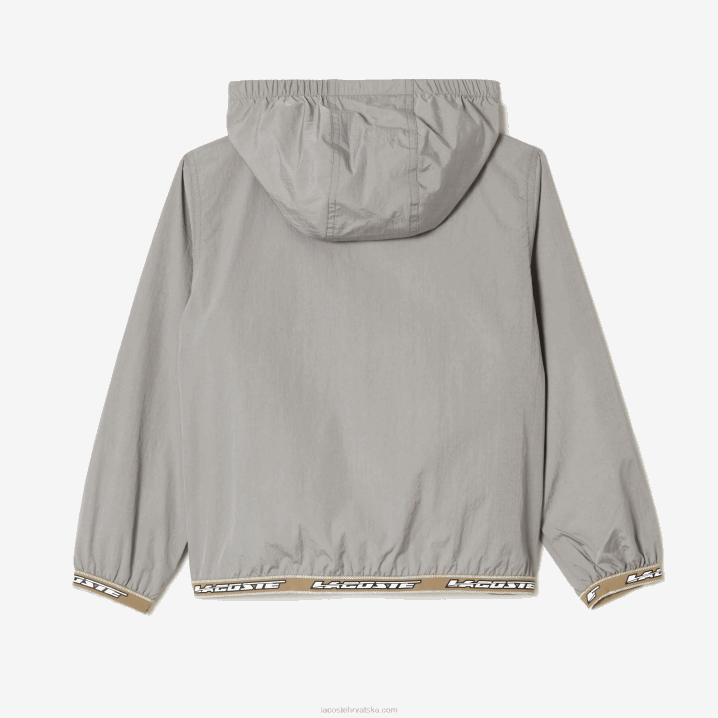 siva kzw 6H4B3065 djeca Lacoste puder jakna s kapuljačom