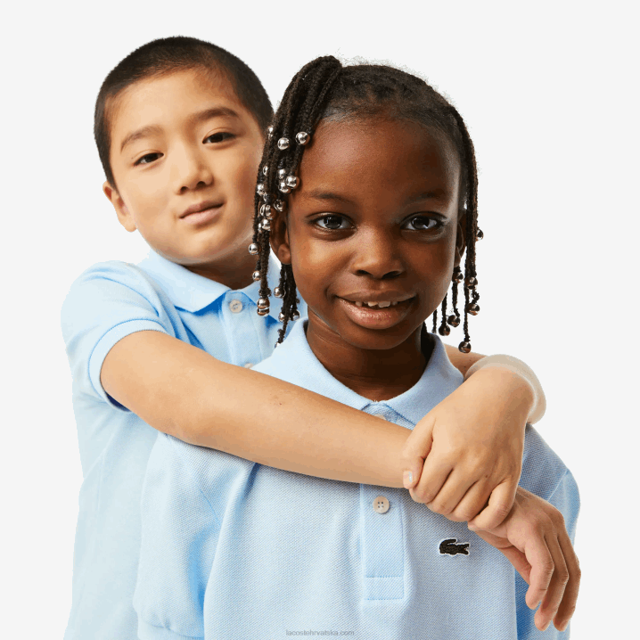 svijetloplava t01 6H4B3139 djeca Lacoste regular fit petit pique polo
