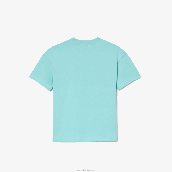 svijetlozeleno bijelo y7i 6H4B3039 djeca Lacoste brendirana majica kratkih rukava od organskog pamučnog žerseja