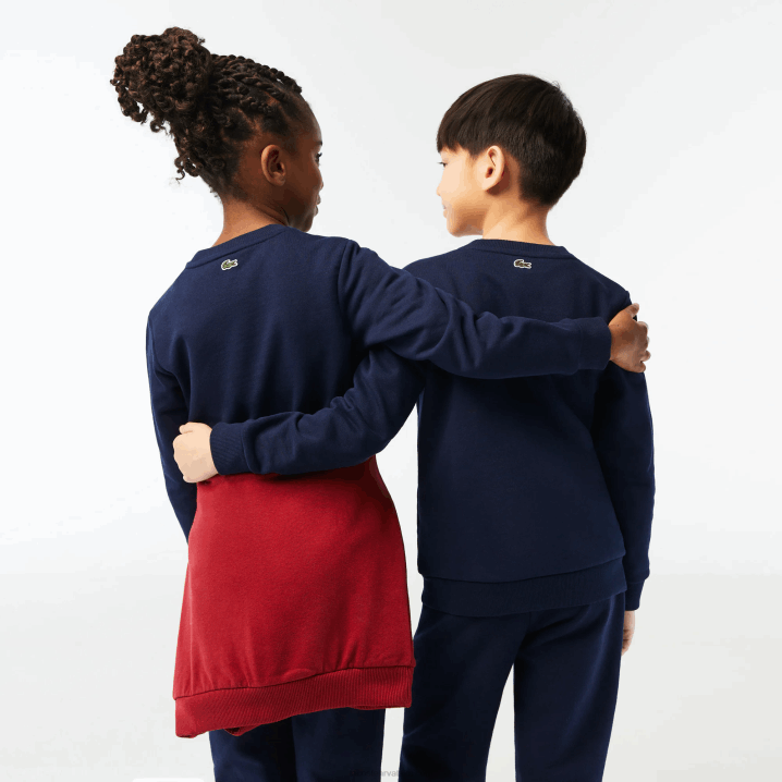 tamnoplava 166 6H4B3056 djeca Lacoste trenirka s kontrastnim brendom colorblock