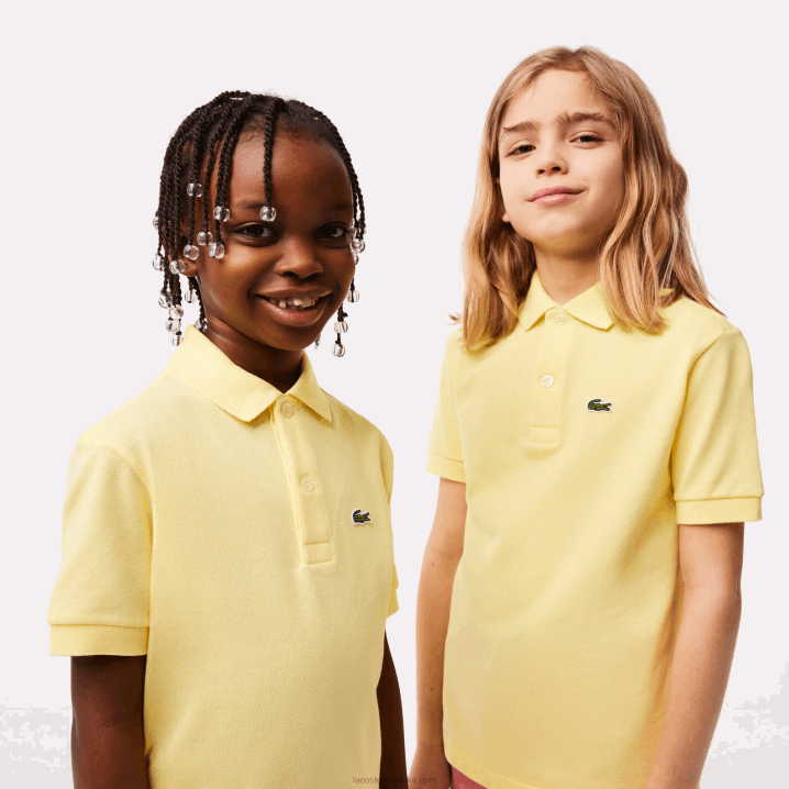 žuta 107 6H4B3131 djeca Lacoste regular fit petit pique polo