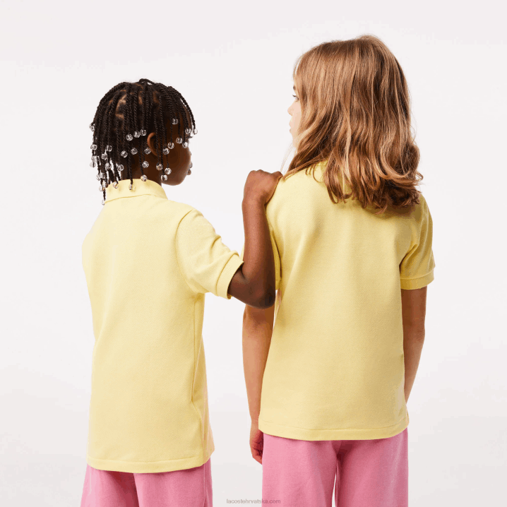 žuta 107 6H4B3131 djeca Lacoste regular fit petit pique polo