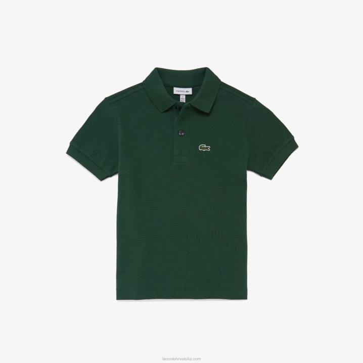 zelena 132 6H4B3133 djeca Lacoste regular fit petit pique polo