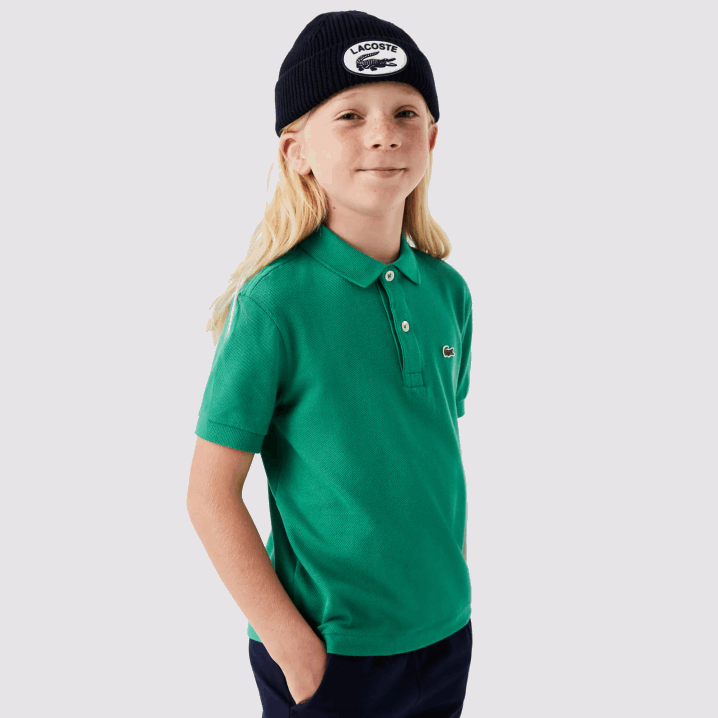 zelena hd2 6H4B3155 djeca Lacoste regular fit petit pique polo