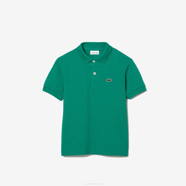 zelena hd2 6H4B3155 djeca Lacoste regular fit petit pique polo