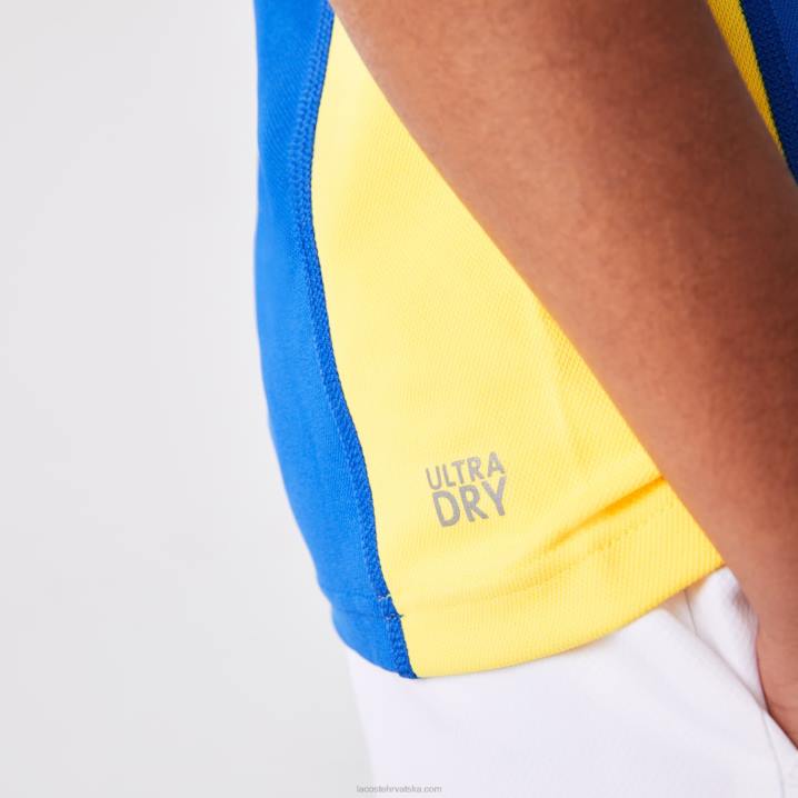 zelena plava žuta y31 6H4B3169 dječaci Lacoste sport regular fit mrežasti detalj tenis polo