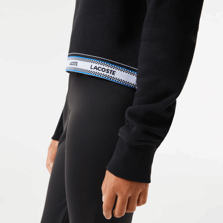 crna 031 6H4B3206 djevojke Lacoste kratka majica s trakom s printom