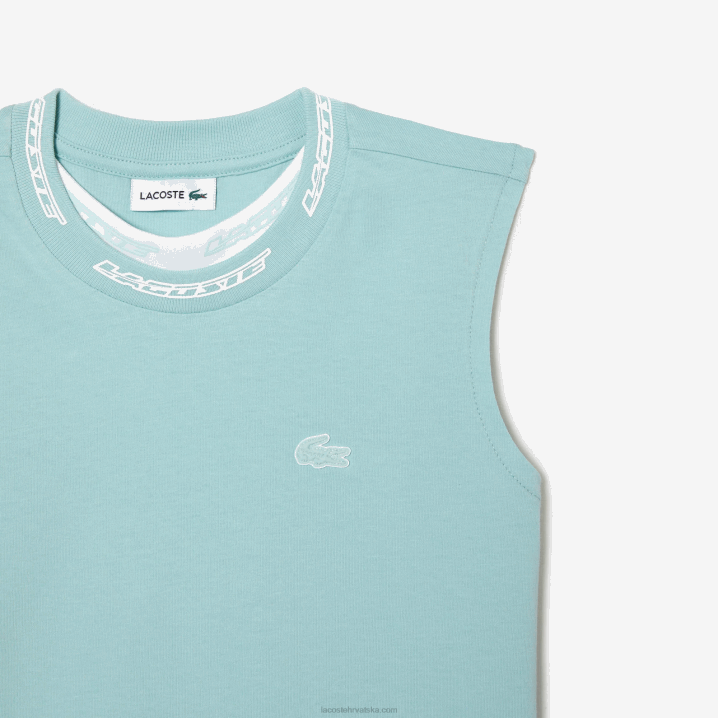 menta lgf 6H4B3016 djevojke Lacoste majica bez rukava od pamučnog žerseja