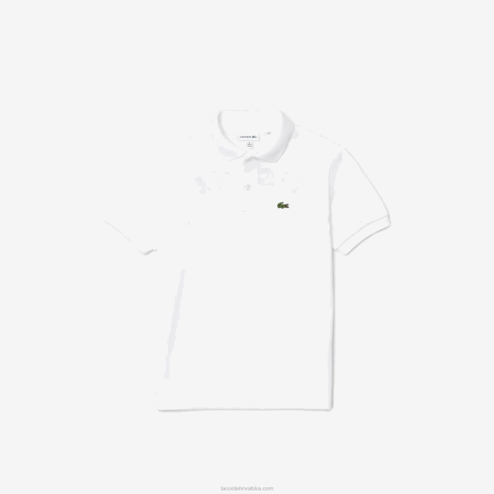 bijelo crveno b6c 6H4B2964 djeca Lacoste nasljeđe slovima pamuk pique polo