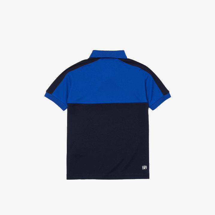 tamnoplava mt5 6H4B3183 dječaci Lacoste prozračna colourblock pique polo majica