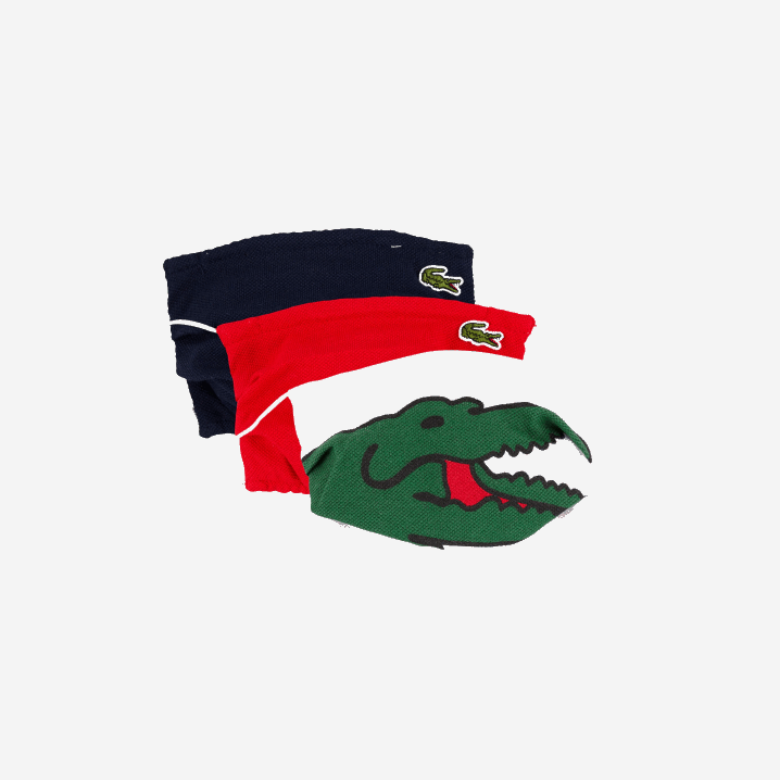 tamnoplava crvena bijela db3 6H4B3280 djeca Lacoste pakiranje od 3 pamučne zaštitne maske za lice