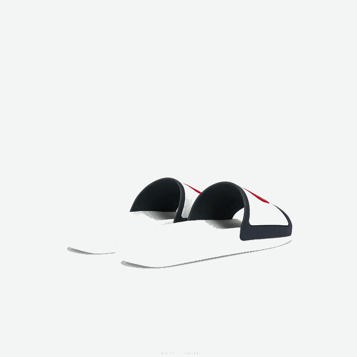 bijela/mornarska i crvena 407 6H4B1849 muškarci Lacoste remen od kroko gume sintetički tobogani