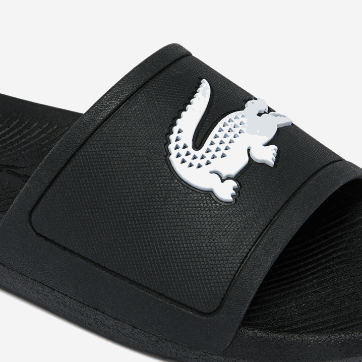 crno-bijelo 312 6H4B1821 muškarci Lacoste croco vodoodbojne sintetičke tobogane