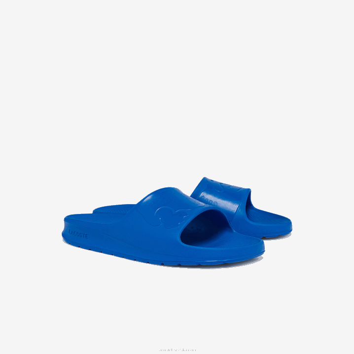 plava 11c 6H4B1812 muškarci Lacoste croco 2.0 sintetički logo slajdovi