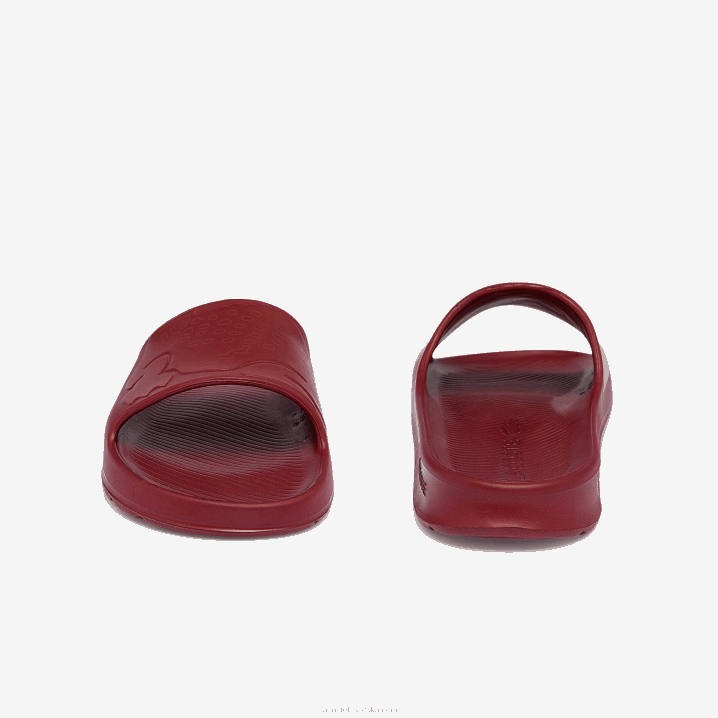 tamnocrvena dr2 6H4B1813 muškarci Lacoste croco 2.0 sintetički logo slajdovi