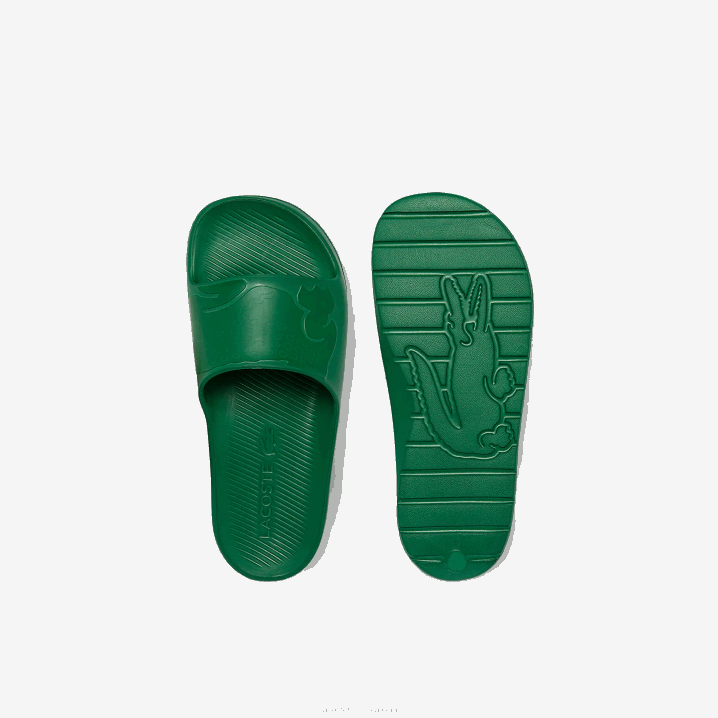 zelena gg2 6H4B1814 muškarci Lacoste croco 2.0 sintetički logo slajdovi