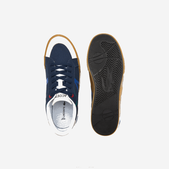 tamnoplava guma gu1 6H4B1856 muškarci Lacoste l004 tenisice s gumenim potplatom od tekstila